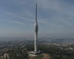 Çamlıca Kulesi’nin son hali havadan görüntülendi