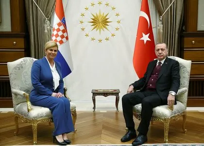 Hırvatistan Cumhurbaşkanı Kitarovic Ankara’da