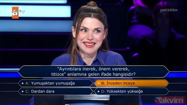 Kim Milyoner Olmak İster'de yarışmacının ilginç hikayesi geceye damga vurdu! Oktay Kaynarca şaştı kaldı: “Annem ve babamı boşadım” - 15