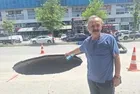 Ankara'da yol ortasında 10 metrelik çukur! Trafik durdu
