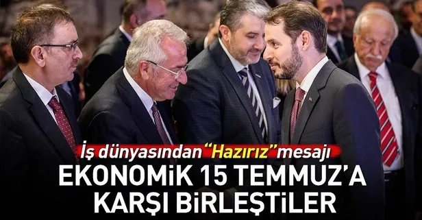 Ekonomik saldırıya karşı birleştiler