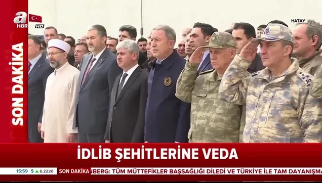 İdlib şehitlerine veda! Cenazeleri memleketlerine gönderildi