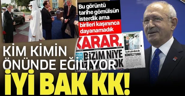 CHP lideri Kılıçdaroğlu’nun Erdoğan Katar Emiri Temim’in önünde eğildi yalanına AK Parti’den görüntülü yanıt!