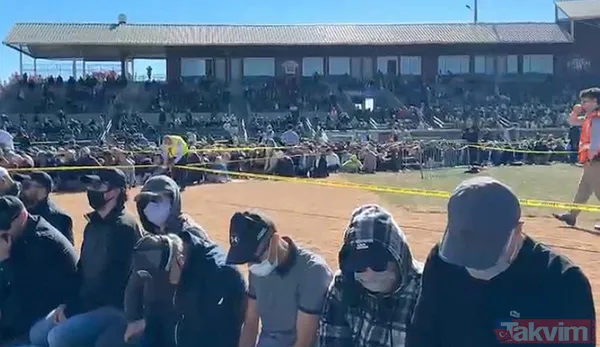 Amerikan uşağı Fetullah Gülen gömüldü! İtiraf geldi: Amerikan kültürüne göre gömdük | Stadyum dolusu haşhaşi... Maskeliler kim çıktı? - 11