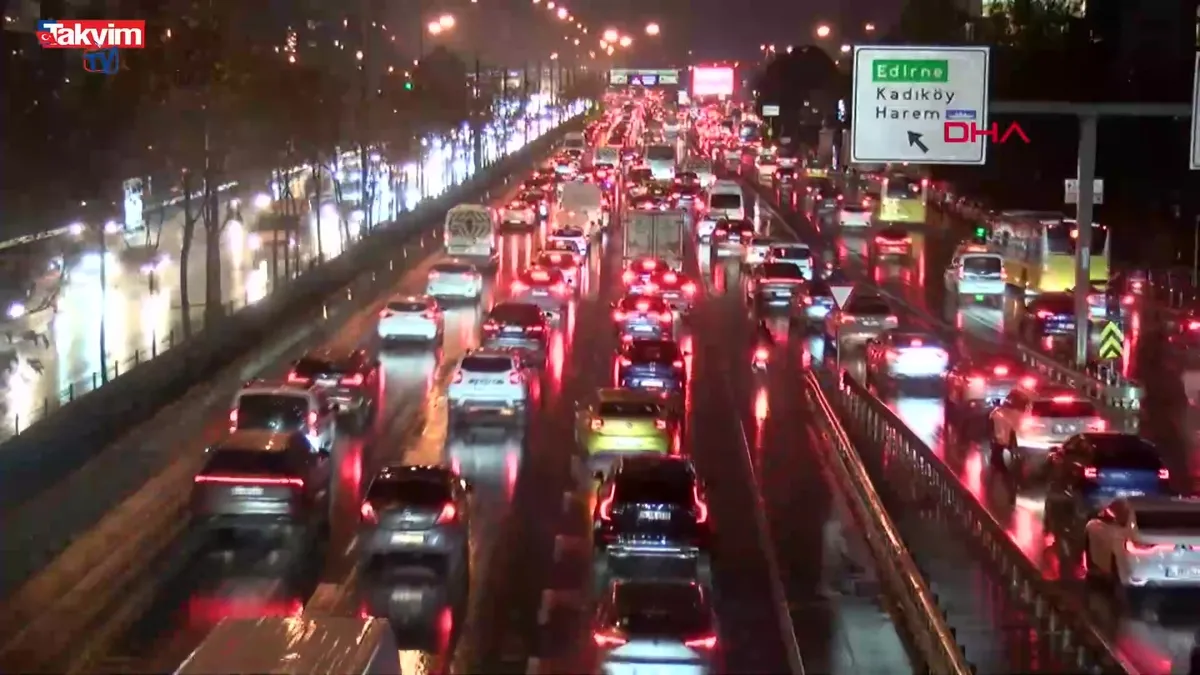 İstanbul'da trafik yoğunluğu