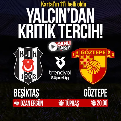 Beşiktaş’ın Göztepe maçı ilk 11’i belli oldu