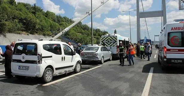 2. Köprü girişinde zincirleme kaza!