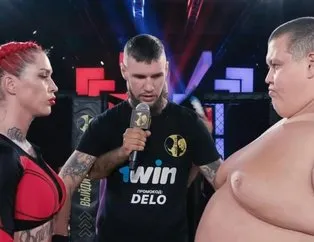 62 kilogramlık kadın dövüşçü 240 kilogramlık rakibini yendi