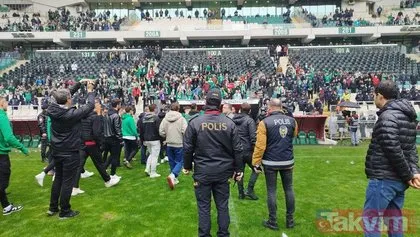 Bursaspor Amedspor maçında saha karıştı! İşte o anlar | Bakan Soylu ve AK Parti’den flaş açıklama: Soruşturma başlatıldı