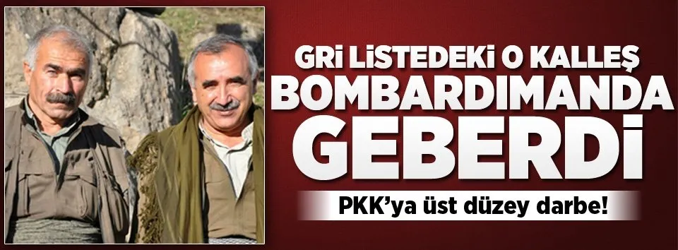 Gri listede aranan PKK’lı bombardımanda öldü
