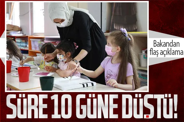 Son dakika: Milli Eğitim Bakanı Mahmut Özer'den flaş karantina açıklaması: Anaokullarında karantina süresi 10 güne düşürüldü!-1