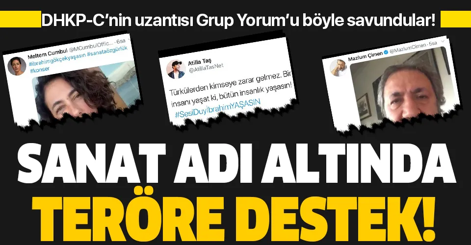 Ünlü sanatçılardan terör örgütü DHKP-C'ye skandal destek!