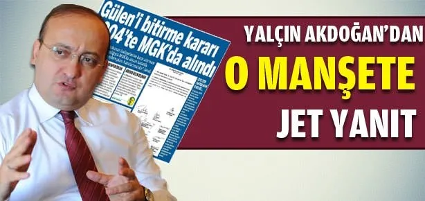 Yalçın Akdoğan’dan Taraf’a yanıt