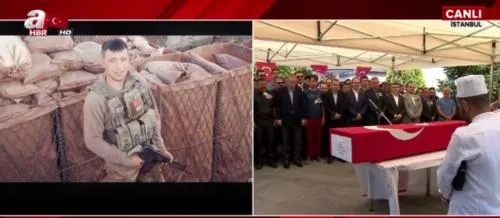 Hakkari şehidini Erdoğan uğurladı-1