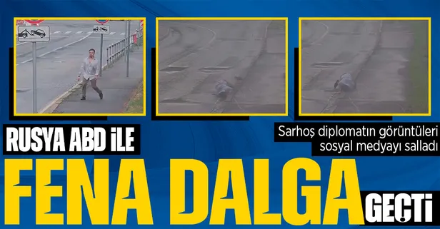 Rusya ABD'yi fena tiye aldı! Moskova büyükelçiliğinde çalışan ABD'li diplomatın sarhoş görüntüleri sosyal medyayı salladı