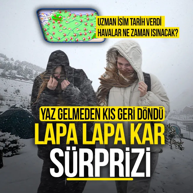 Lapa lapa kar yağışı o ilimizde başladı! 7 kente sarı alarm: Sel, fırtına, çöl tozu, sağanak... Havalar ne zaman ısınacak?