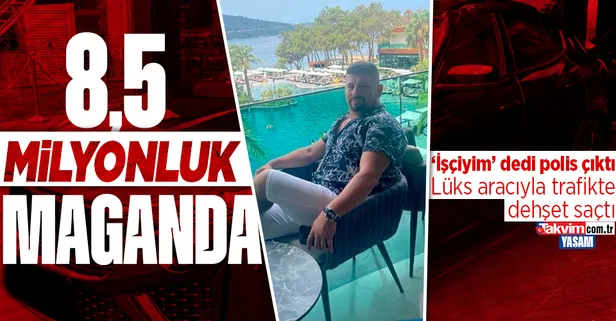8.5 milyon lira değerindeki aracıyla trafikte dehşet saçtı! O polisin dosyası bir hayli kabarık çıktı