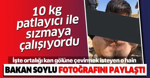 Türkiye’de eylem yapacaktı! PYD/YPG’li terörist Şanlıurfa Akçakale’de patlayıcı ile yakalandı