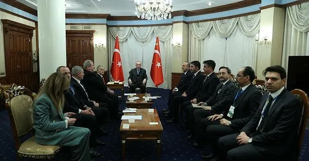 Başkan Erdoğan Ukrayna’nın başkenti Kiev’de Kırım Tatar heyetini kabul etti