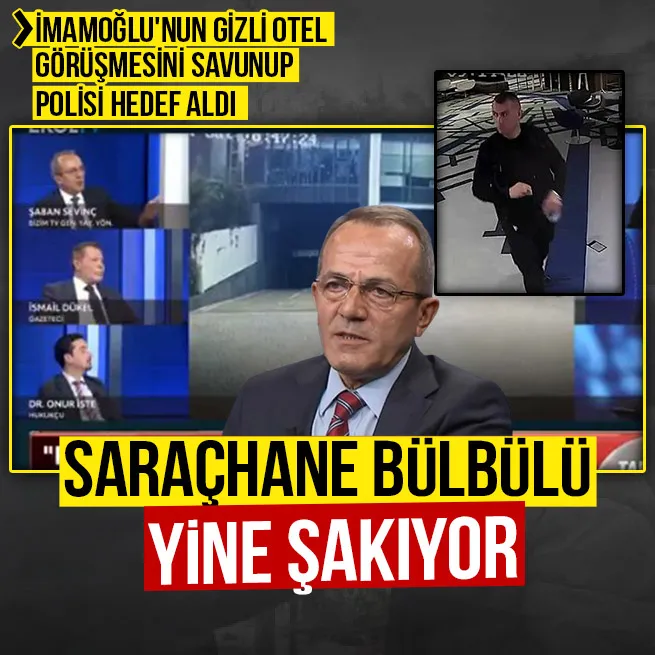 CHP yandaşı gazeteci Şaban Sevinç Ekrem İmamoğlunu korumak için polisi hedef aldı!
