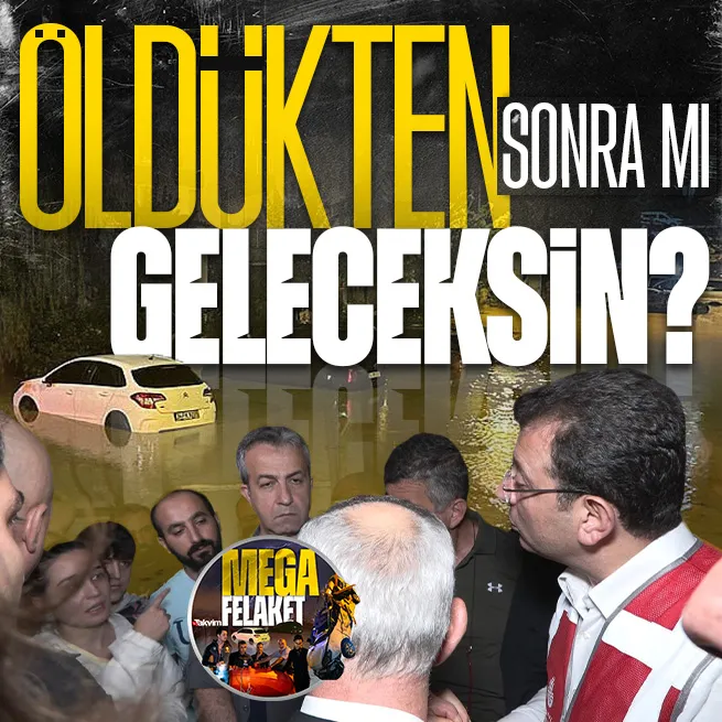 Küçükçekmecede vatandaştan CHPli İBB Başkanı Ekrem İmamoğluna İSKİ tepkisi: Öldükten sonra mı gelecek?