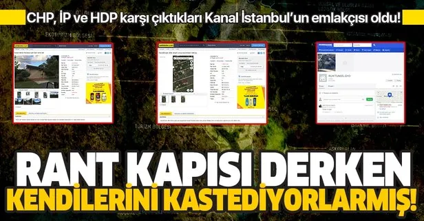 Kanal İstanbul’a karşı çıkan CHP, İYİ Parti ve HDP rant peşinde!
