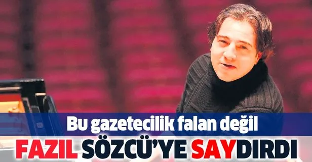 Fazıl Say Sözcü gazetesine saydırdı