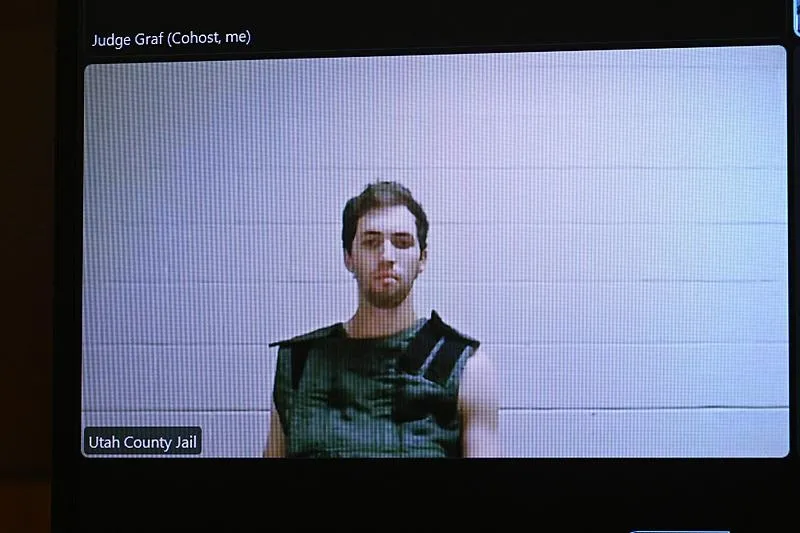 Saldırıyla ilgili cinayet şüphelisi Tyler Robinson'un yargılanmasına başlandı. (EPA)