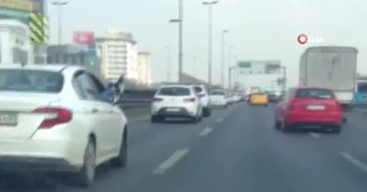 E-5 Karayolu’nda şoke eden görüntü
