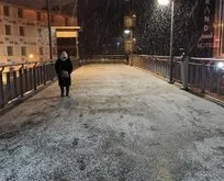 İstanbul’da beklenen kar yağışı başladı!
