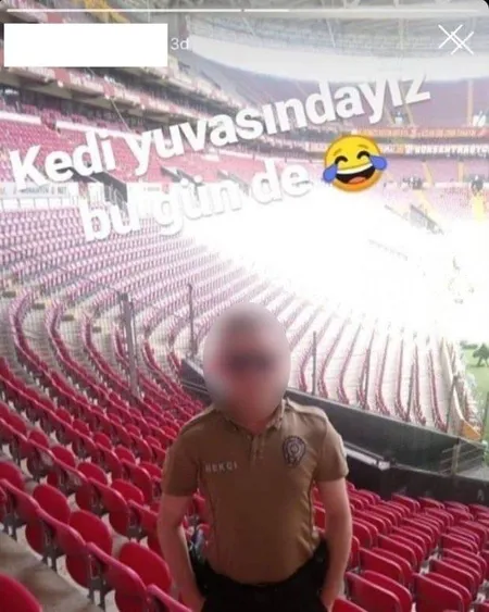 Derbide görevli bir bekçinin paylaşımına soruşturma-1