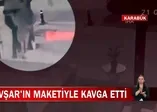 Hülya Avşar maketine böyle saldırdı! O anlar saniye saniye kamerada
