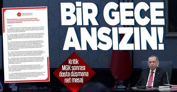 MGK’dan yeni harekat sinyali! Kritik bildiri yayımlandı: Terörle mücadele, İsveç-Finlandiya, Yunanistan ve Doğu Akdeniz...