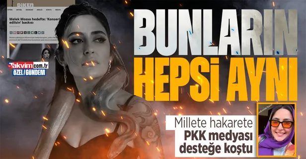 Melek Mosso'nun siyasi şovuna tepki yağdı: PKK medyası destek için sıraya girdi