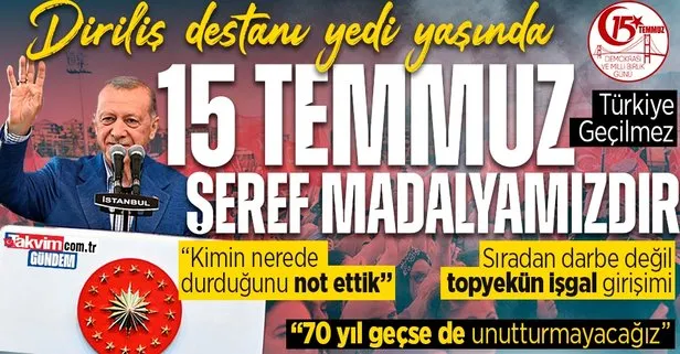 Diriliş destanı 7 yaşında! Başkan Erdoğan Beylerbeyi’nde milli iradeyle kucaklaştı: 15 Temmuz’u 7 değil 70 yıl geçse de unutturmayacağız
