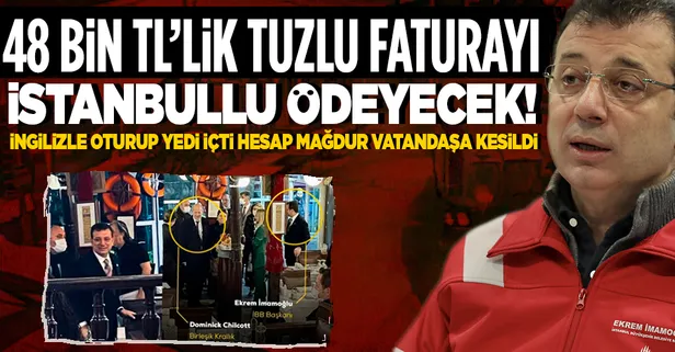 CHP'li İBB Başkanı İmamoğlu'nun balık hesabını karla boğuşan İstanbullu ödeyecek!