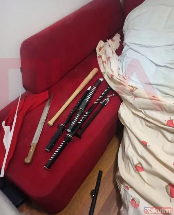 SON DAKİKA: Samuray kılıçlı katil Can Göktuğ Boz polise direndi! İşte evinden çıkan kesici aletlerin tam listesi - 12