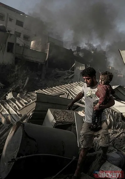 Gazze harabeye döndü! Atom bombasına eş değer yıkım
