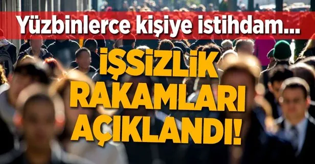 İşsizlik rakamları açıklandı!