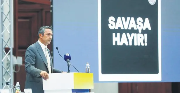 Fenerbahçe Kulübü Başkanı Ali Koç Yüksek Divan Kurulu toplantısında konuştu : Ukrayna’dan özür dilemeyeceğiz