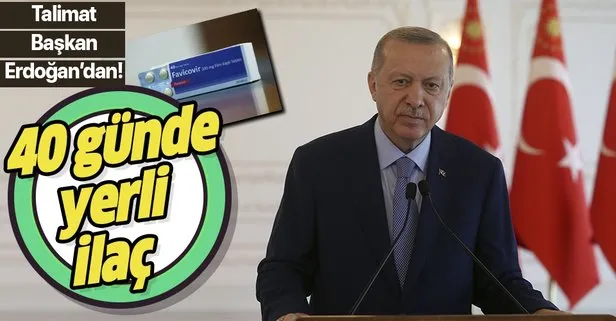 Son dakika: Başkan Erdoğan talimat verdi! Koronavirüse karşı 40 günde yerli ilaç