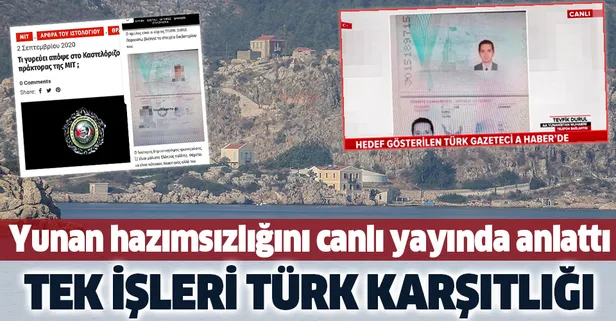 Yunan haber siteleri tarafından hedef gösterilen Türk gazeteci A Haber'e konuştu: Hukuki yollara başvuracağız