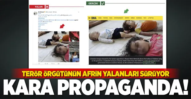Terör örgütünün Afrin yalanları sürüyor