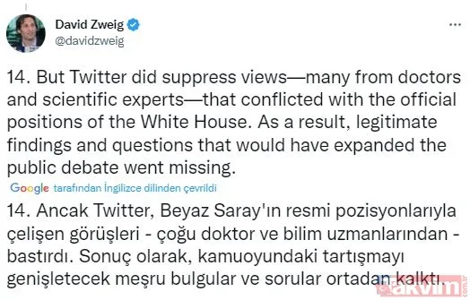 Elon Musk'tan 9. ve 10. Twitter ifşaatları! CIA, FBI ve Pentagon sansürü ifşa oldu: Dikkat çeken Kovid-19 detayı - 31