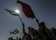 İdlibde Türk Silahlı Kuvvetlerine destek gösterileri düzenlendi: Kan kardeşiyiz