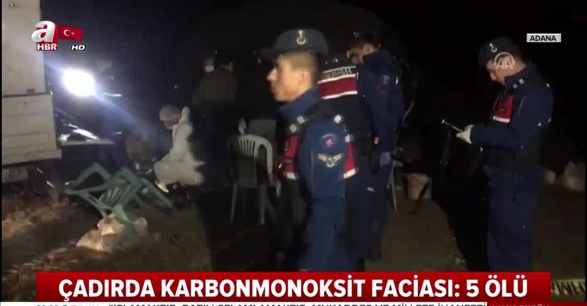 Adana'da karbonmonoksit zehirlenmesi: 5 ölü