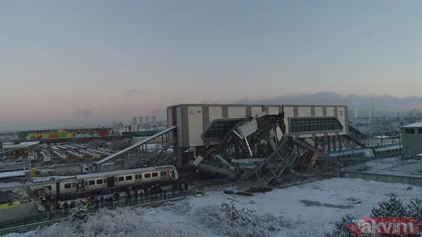 Son dakika: Ankara'da tren kazası! Yüksek Hızlı Tren ile banliyö treni çarpıştı - 44