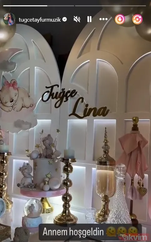 Ferdi Tayfur 2.kez dede oldu! Tuğçe Tayfur kızı Lina’yı kucağına aldı! İşte hastane odasından ilk görüntüler... - 4