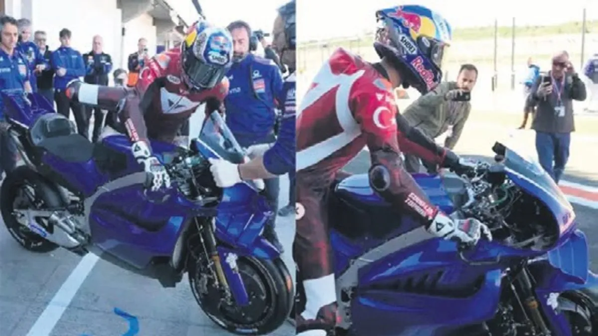 Toprak Razgatlıoğlu Türk bayraklı tulumla MotoGP’de ilk test sürüşüne çıktı