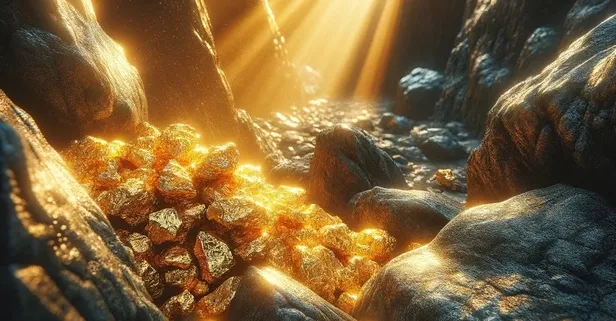 7'den 70'e herkesi şaşkına çeviren keşif! Kayaların içinden şakır şakır altın döküldü